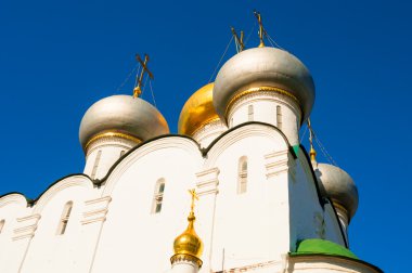 Moskova'da Novodevichy Manastırı. Smolensk katedral kilise 