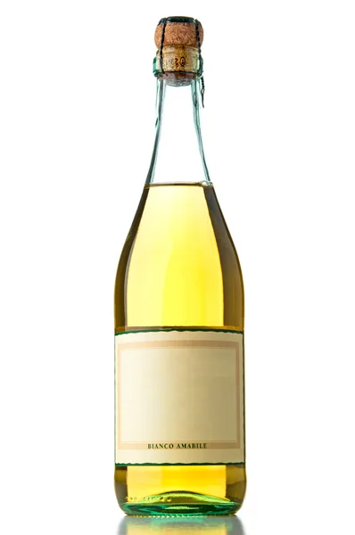 Vino espumoso blanco primer plano — Foto de Stock