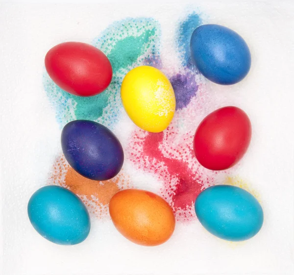 Colorful easter eggs — Stock Photo, Image