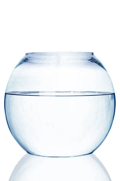 Fishbowl on white background Royalty Free Stock Photos