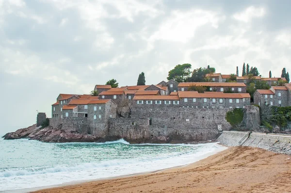 Ostrov sveti stefan, Černá Hora — Stock fotografie