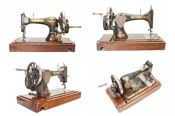 Set of vintage sewing machines — Stock Photo, Image