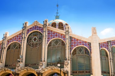 Valencia, İspanya Merkez Hall piyasada. Bir eski Eur