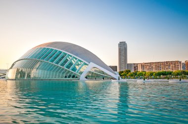 Valencia, İspanya 12 Temmuz 2015: Sanat ve Bilim şehri.