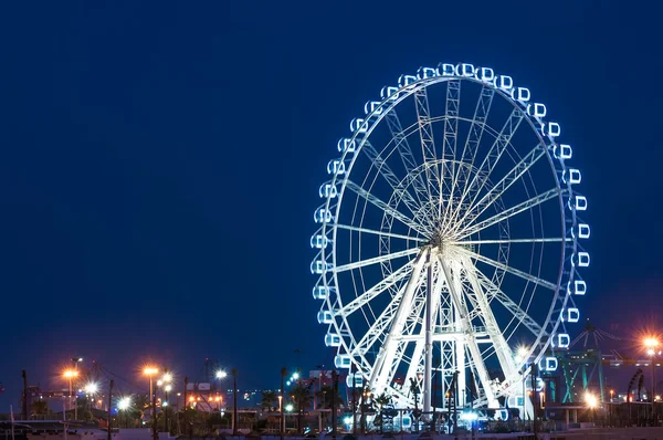 Giant Ferris Wheel in the port of Valencia, Spain — Stock Photo, Image