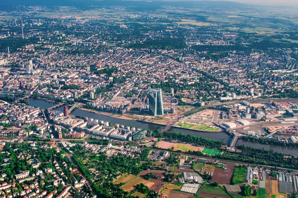 Frankfurt, Almanya 'nın hava manzarası — Stok fotoğraf