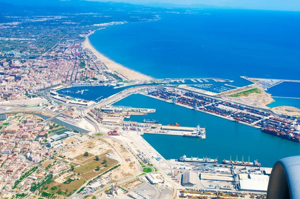 Vista aérea de la costa Valencia, España — Foto de Stock