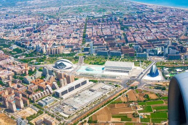 Vue aérienne de la Cité des Arts et des Sciences à Valence, Espagne — Photo