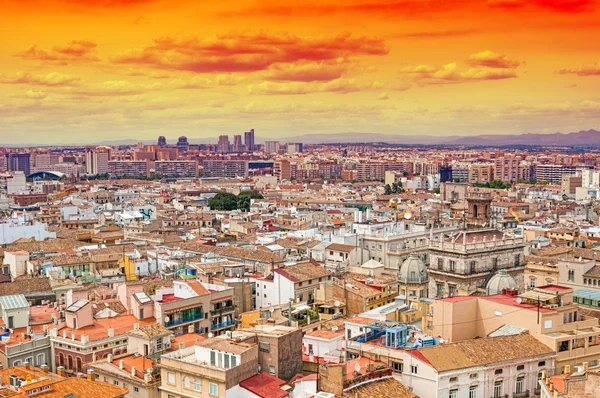 Luchtfoto van Valencia, Spanje — Stockfoto