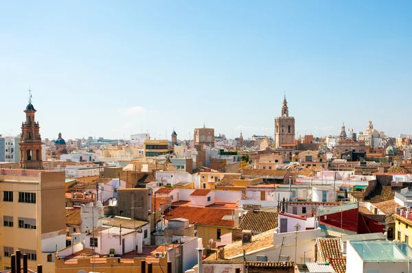 Powyżej widok na Valencia, Hiszpania — Zdjęcie stockowe