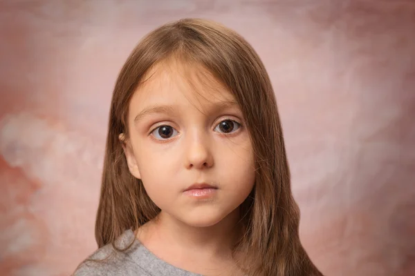 Miss Big eyes. Girl with eyes wide open. — Stock Photo, Image
