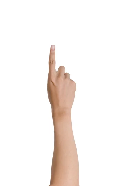 Man's hand isolated on white background — Stock Photo, Image