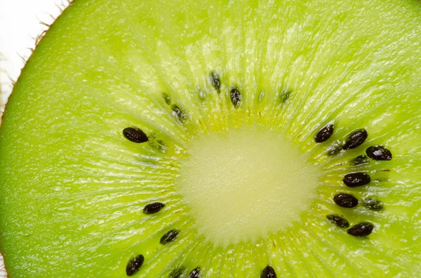 Sliced of green kiwi fruit kiwi fruit on white background — Stock Photo, Image