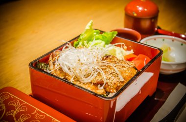 Japon Bento kümesi içeren sebze çeşitleri