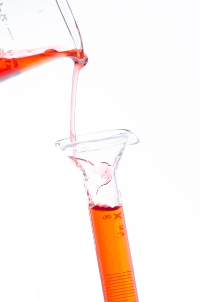 Test tubes and pipette drop, Laboratory Glassware for research — Stock Photo, Image