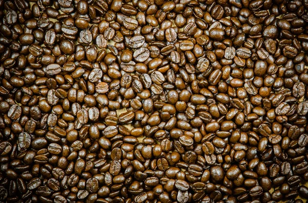 Fondo de granos de café tostados — Foto de Stock