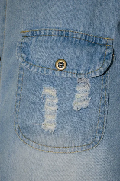 Jeans tröja närbild — Stockfoto