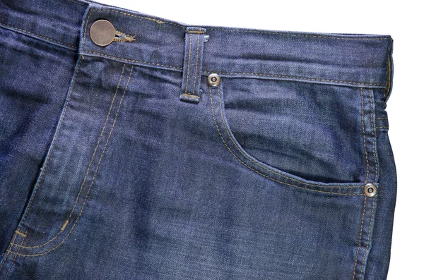 Slitna blå denim jeans konsistens — Stockfoto