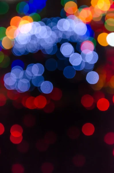 Fondo abstracto círculos bokeh coloridos . — Foto de Stock