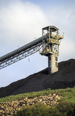 Kömür madeni altyapı dağlarda