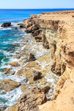 Güzel kayalıklarla ve kemerler Aiya Napa, Kıbrıs