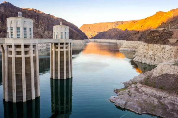 水力发电厂名叫胡佛水坝，内华达州 — 图库照片