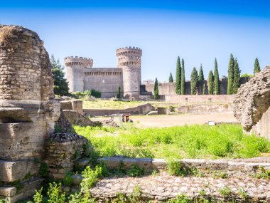 Stronghold Rocca Pia ve amfitiyatro di Bleso, Tivoli, İtalya