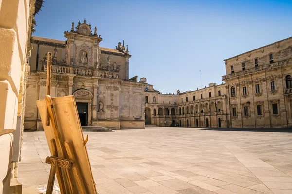 Piazza del Duomo, Lecce, İtalya'nın şehir merkezi