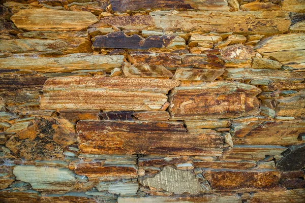 Traditional Schist Pattern Wall Douro River Valley Portugal — Stock Photo, Image