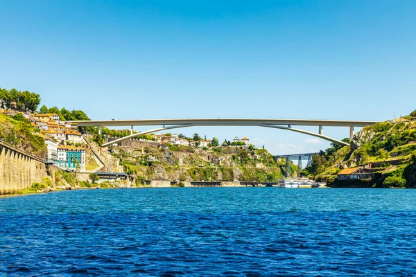 Ponte Infante Sul Fiume Douro Che Collega Porto Vila Nova — Foto Stock