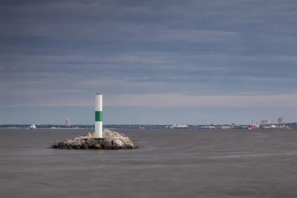 Farol em Milwaukee, Wisconsin — Fotografia de Stock