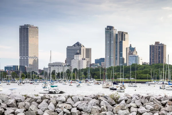 Panoramę Milwaukee, wisconsin, Stany Zjednoczone Ameryki — Zdjęcie stockowe