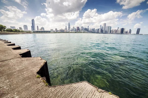 Hermoso horizonte de Chicago, Illinois . — Foto de Stock