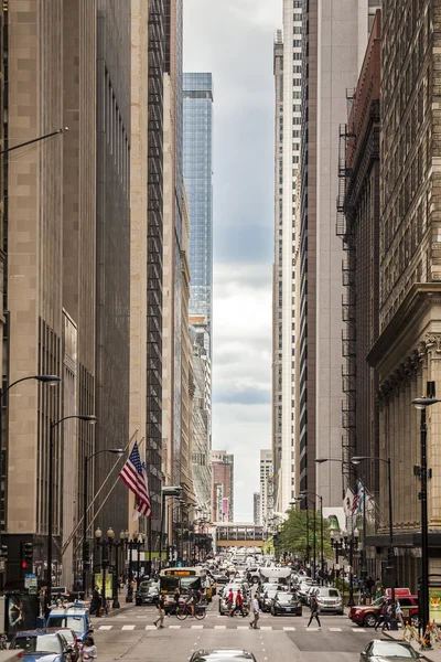 Pénzügyi negyed, Chicago, Illinois, Amerikai Egyesült Államok — Stock Fotó