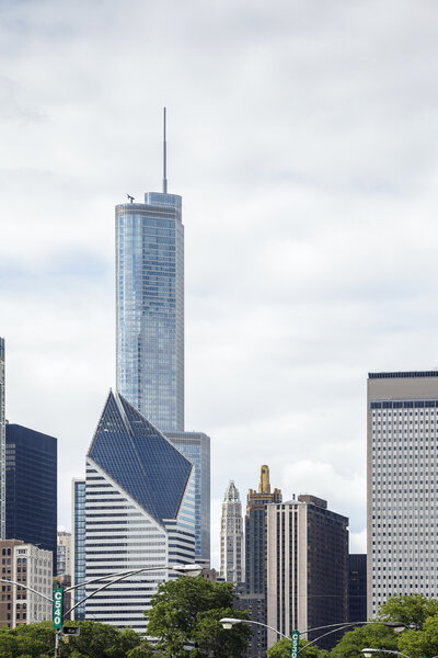 Beautiful skyscrapers in Chicago, Illinois, USA