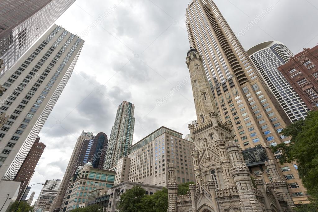 Water towers in Chicago, Illinois