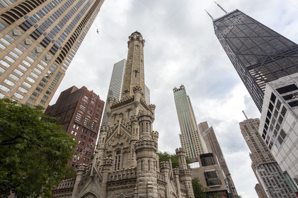 Water towers in Chicago, Illinois