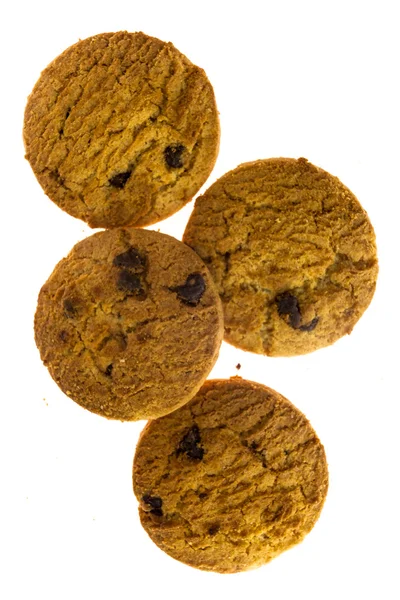 Deliciosas galletas aisladas en blanco — Foto de Stock