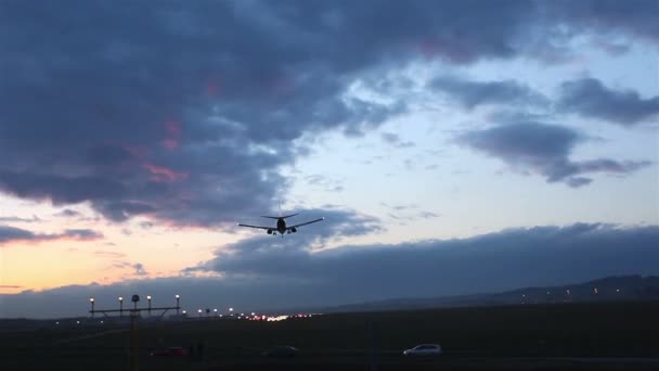 Flyby a repülőgépen — Stock videók