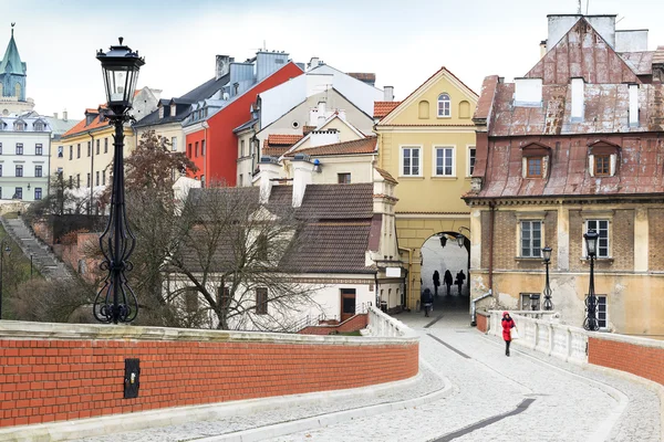 Lublin centro de la ciudad, Polonia — Foto de Stock