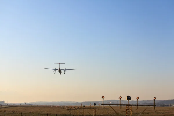 Atterraggio aereo — Foto Stock