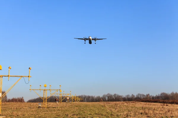 Atterraggio aereo — Foto Stock