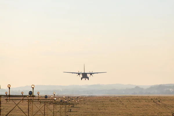 Atterraggio aereo — Foto Stock