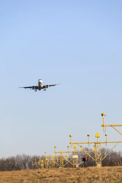 Atterraggio aereo — Foto Stock