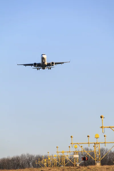 Atterraggio aereo — Foto Stock