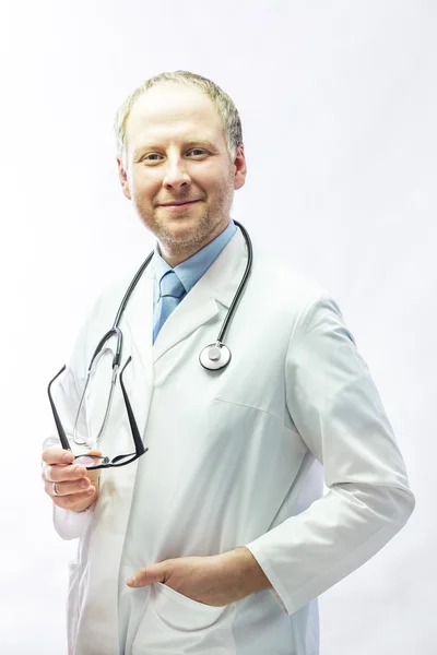 Doctor with stethoscope — Stock Photo, Image