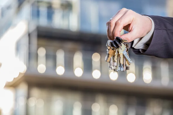 Bunch of keys to your brand new apartment — Stock Photo, Image