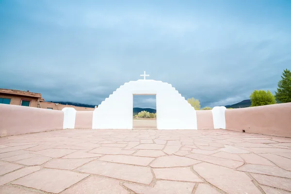 Taos Puebloremarkable przykład tradycyjnego typu archit — Zdjęcie stockowe