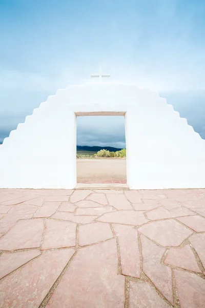 Taos Puebloremarkable example of a traditional type of archit — Stock Photo, Image