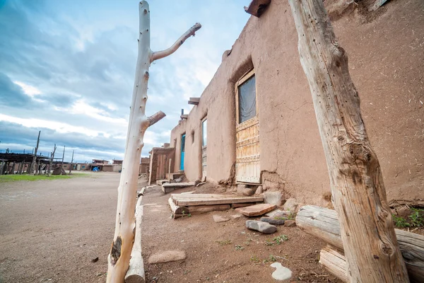 Taos Pueblo remarkable example of a traditional type of archit — Stock Photo, Image